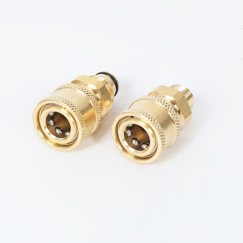 تحويل رأس فوهة ماء غسل السيارات 1/4 الاتحاد سدادة سريعة