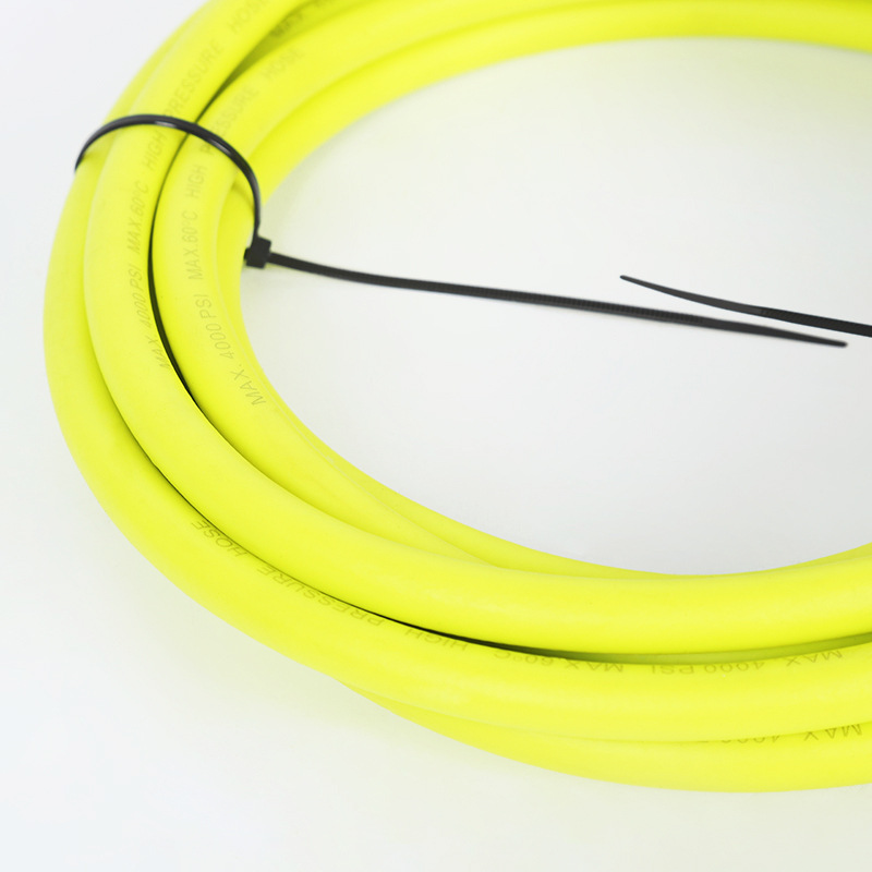 اندماج آلة التنظيف العالية للضغط المنزلي خرطوم منفذ المياه المضفر المقاومة